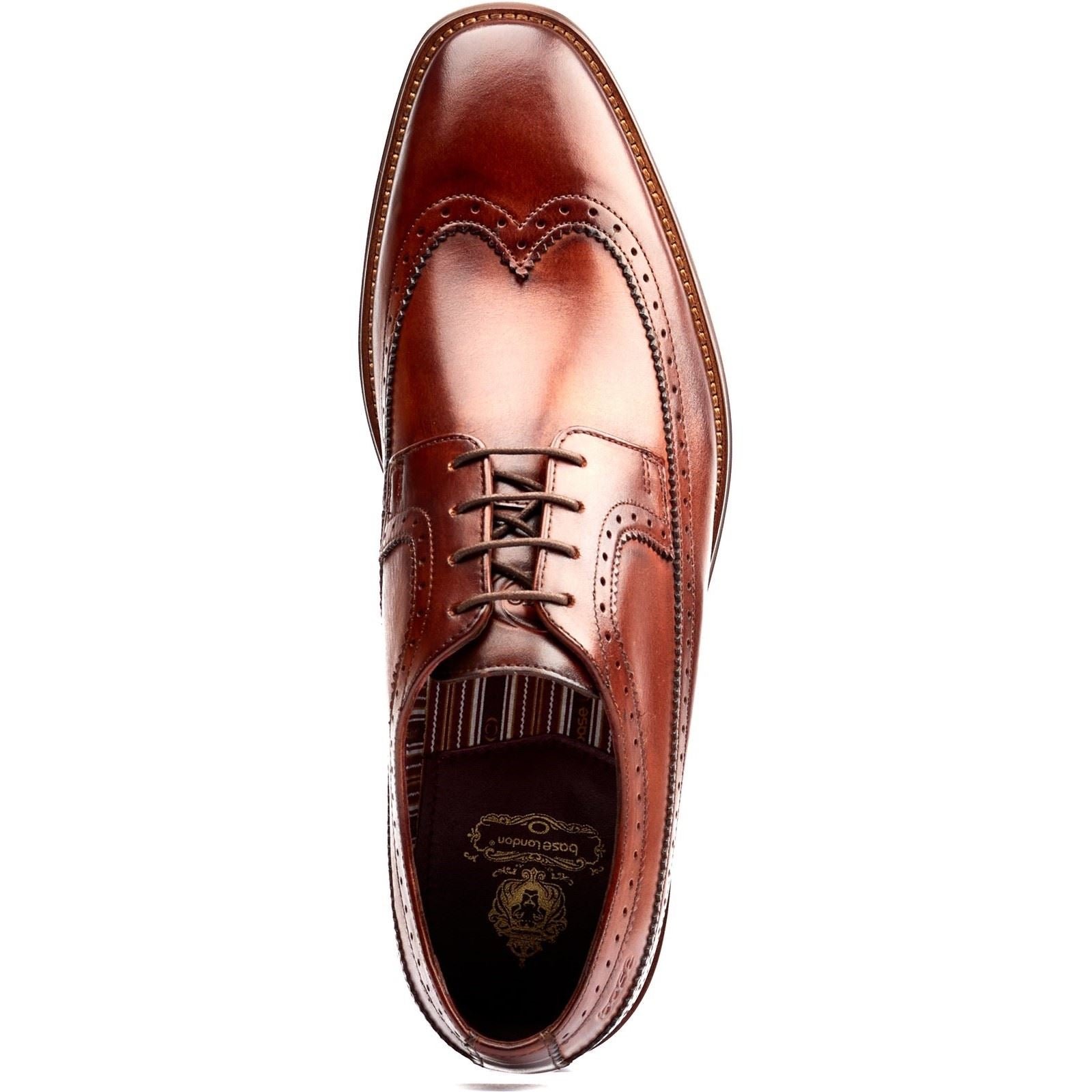 Base London Havisham Chaussures Derby Homme En Cuir Beige