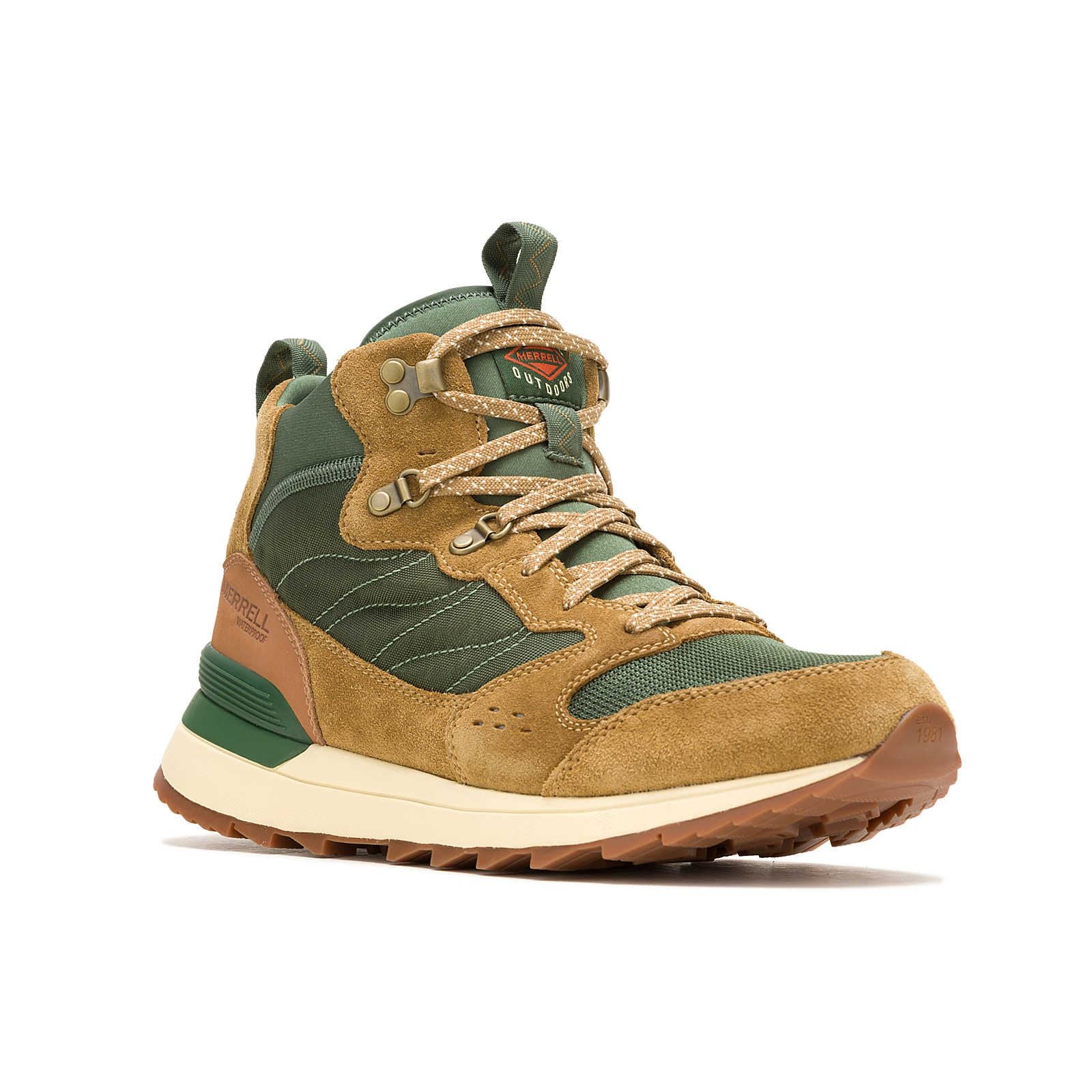 Merrell Alpine 83 Recraft Mid Baskets En Daim Pour Homme Vert