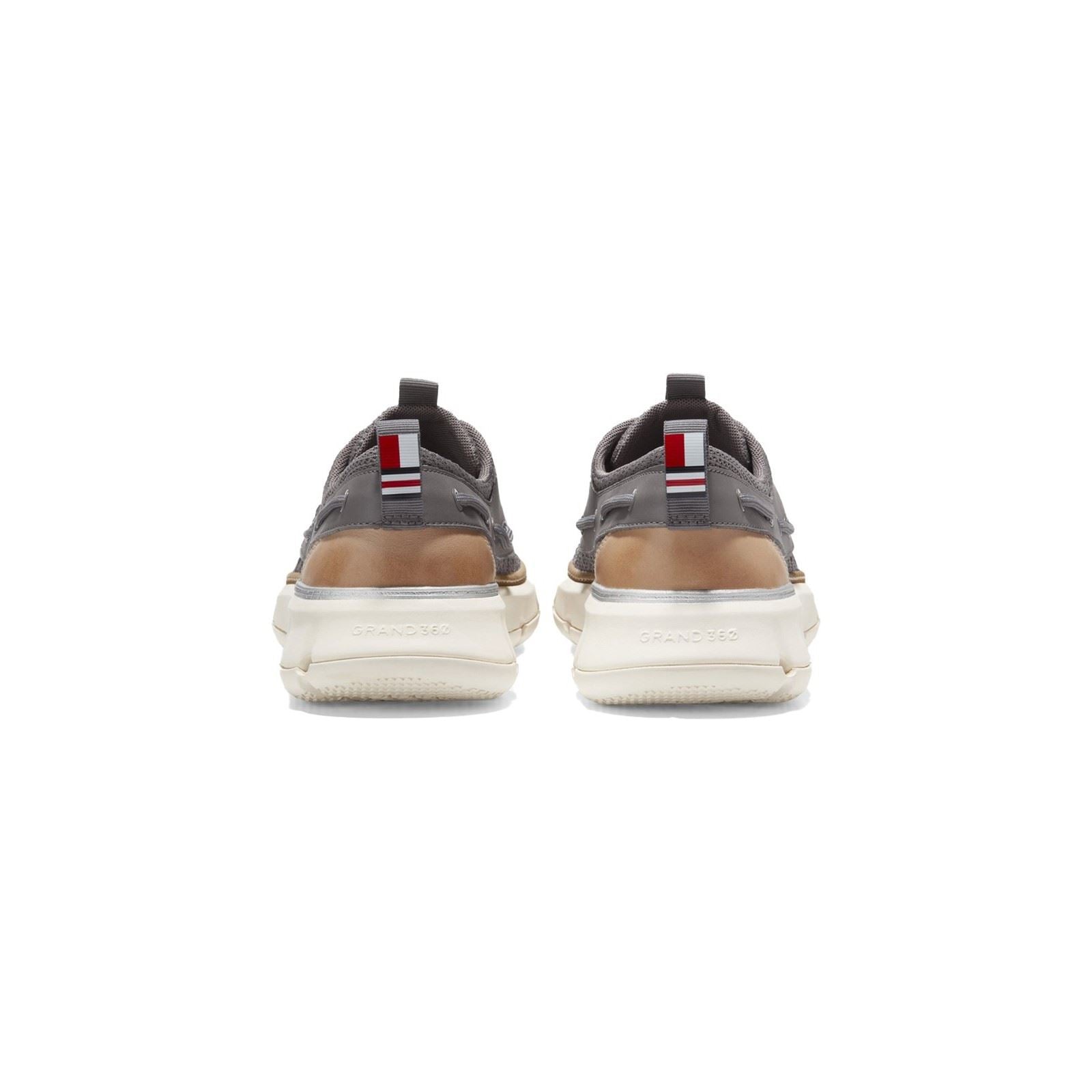 Cole Haan 4.ZeroGrand Regatta Chaussures Bateau Grises Pour Hommes