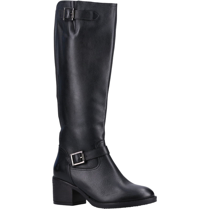 Hush Puppies Heidi Bottes En Cuir Noir Pour Femme