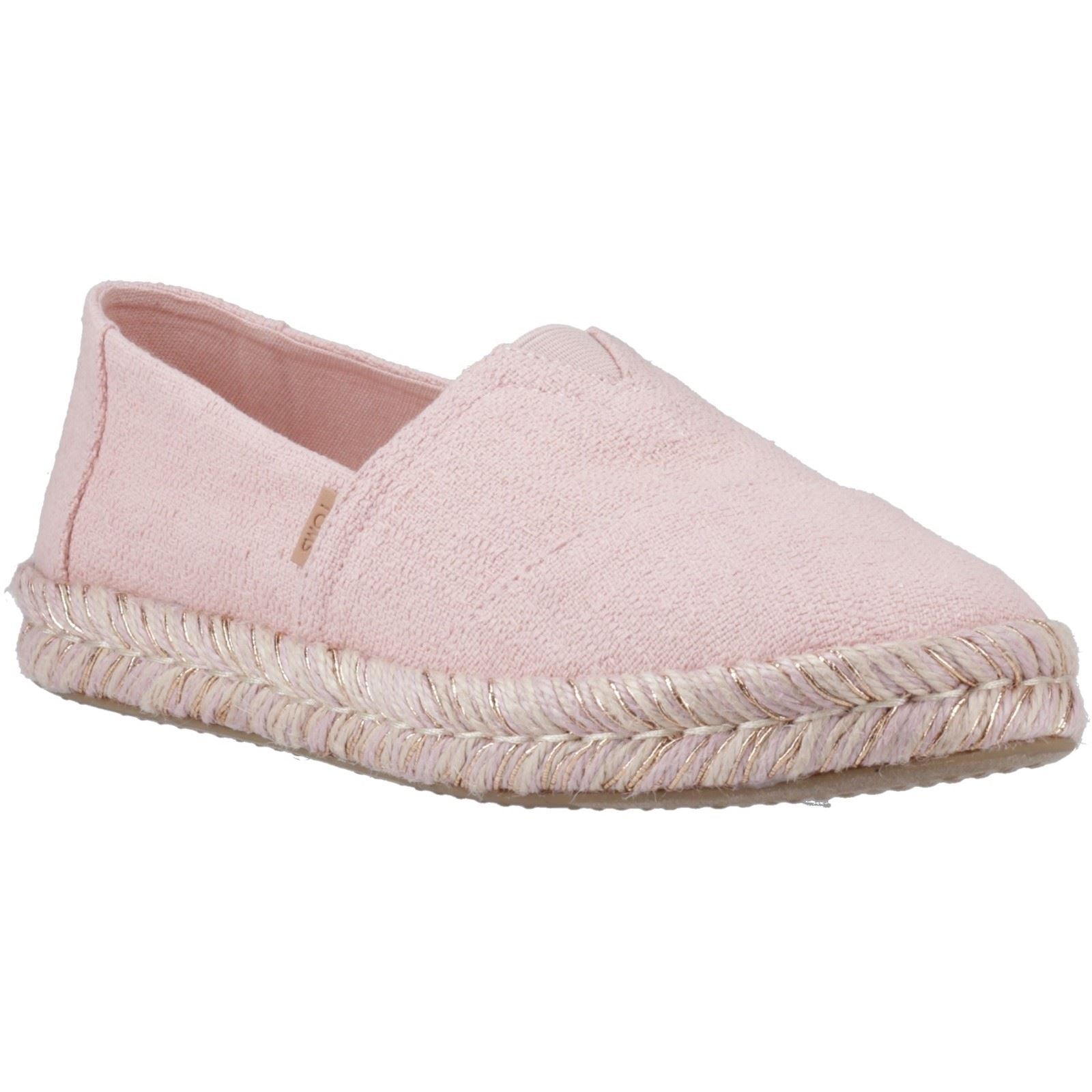 TOMS Alpargata Rope 2.0 Espadrilles Pour Femmes En Coton Rose Pâle