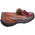 Cotswold Biddlestone Mocassins En Cuir Pour Femmes - Châtaigne / Fauve / Vin