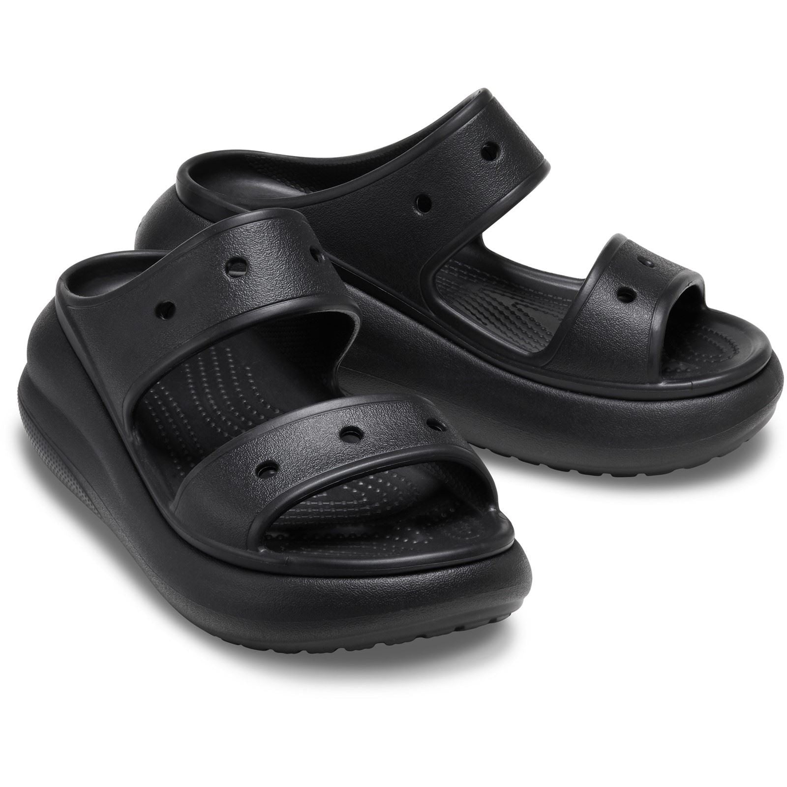 Crocs Classic Crush Sabots noirs pour Femmes en Thermoplastique