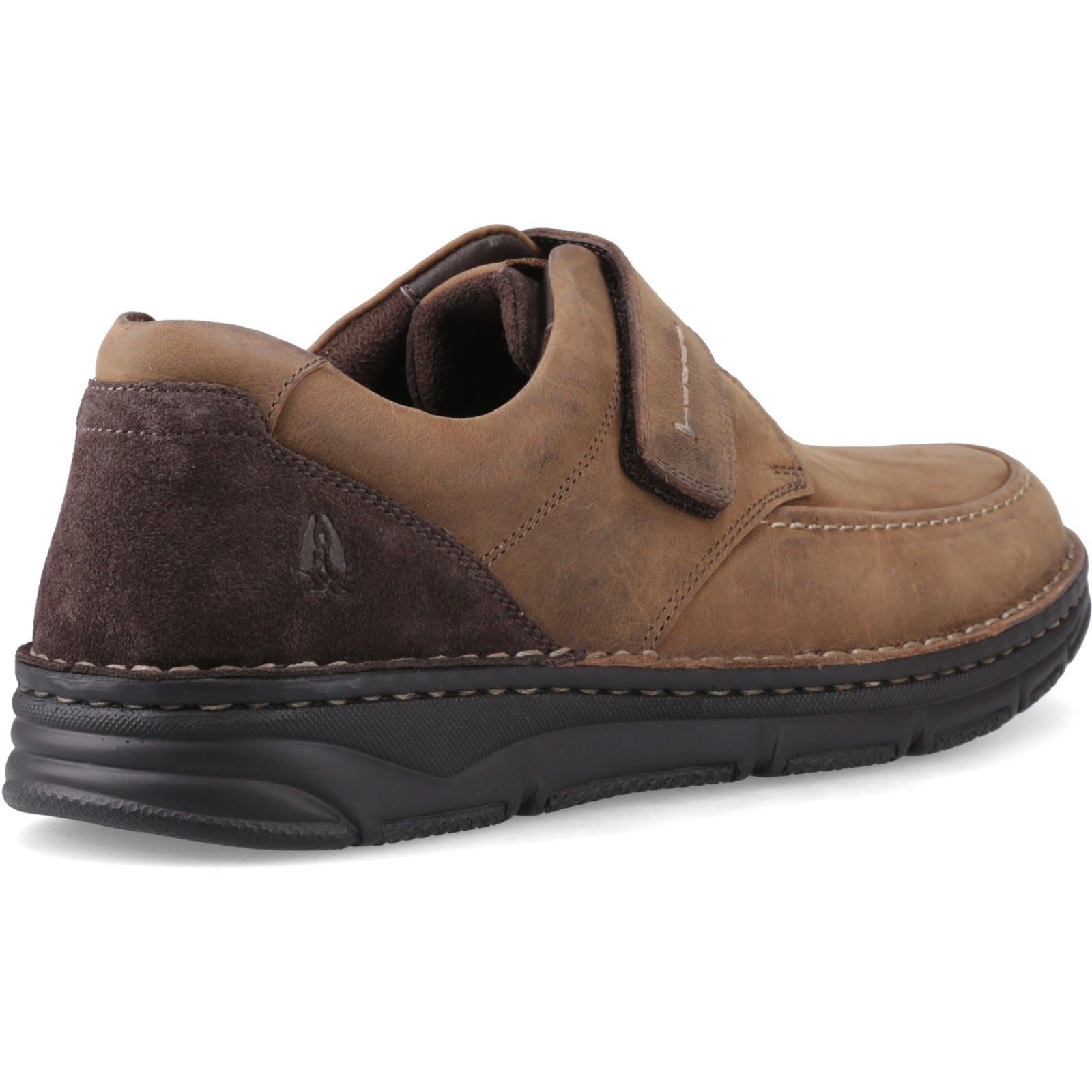 Hush Puppies Forde Touch Fastening Mocassins En Cuir Pour Hommes En Tan