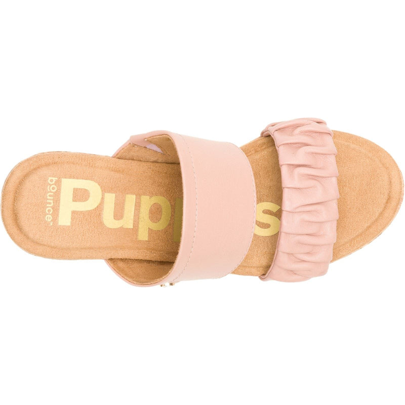 Hush Puppies Poppy Sandales En Cuir Pour Femme Couleur Crème Café