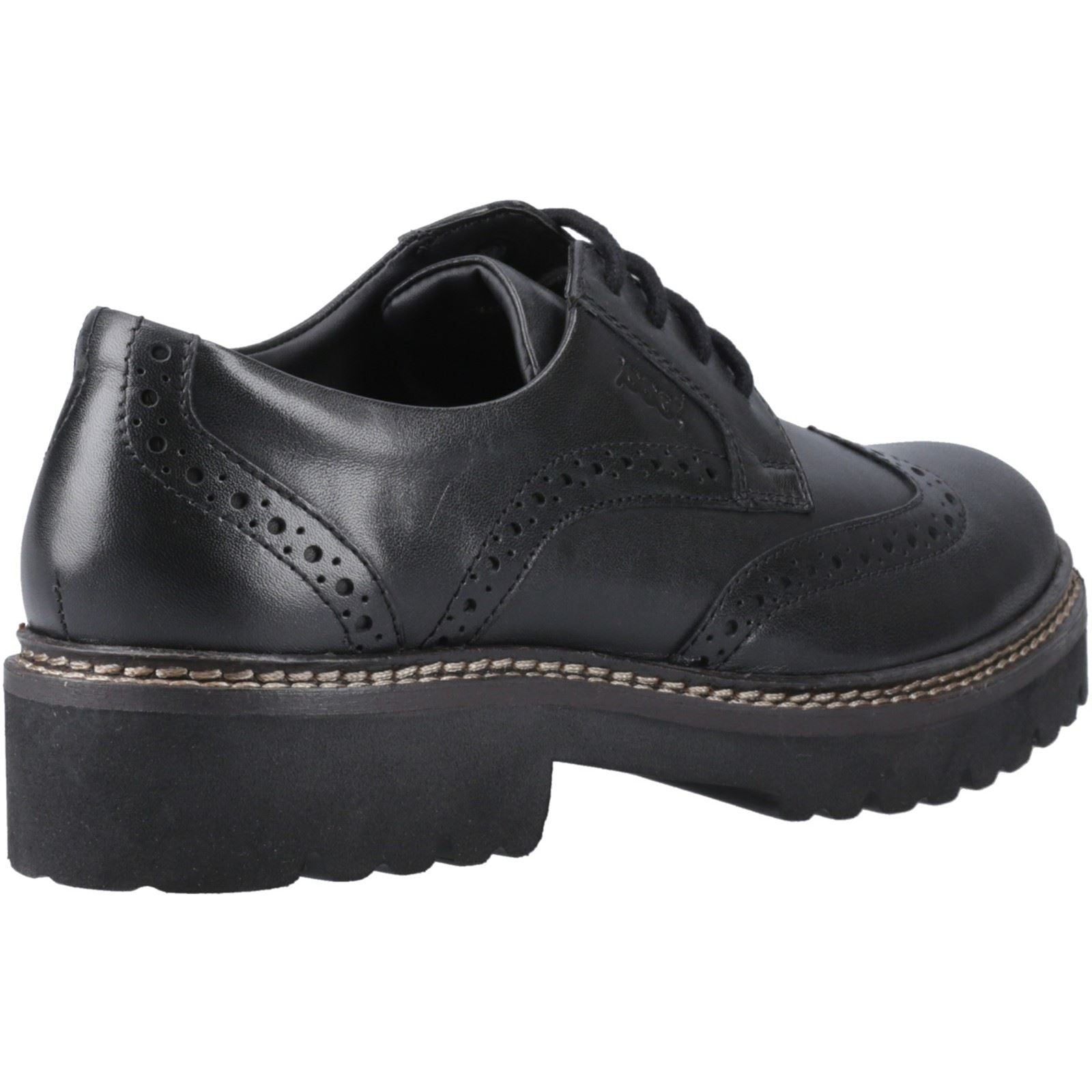 Pod Kortney Chaussures En Cuir Pour Femmes, Brogues Noires