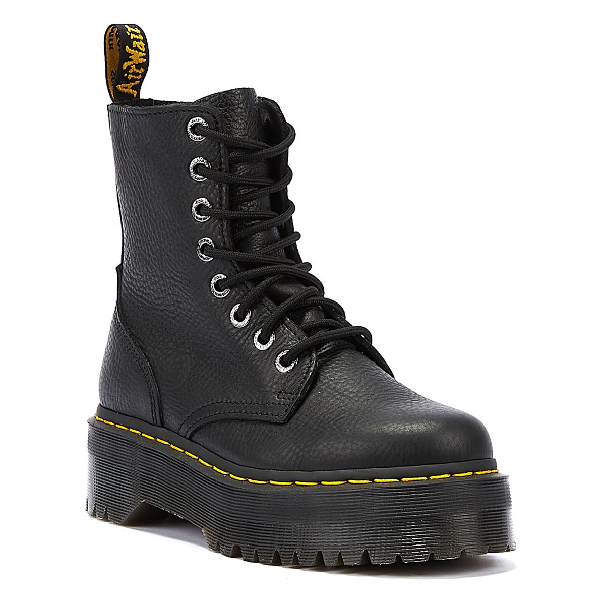 Dr. Martens Botte En Cuir Noir Jadon 3 Pisa