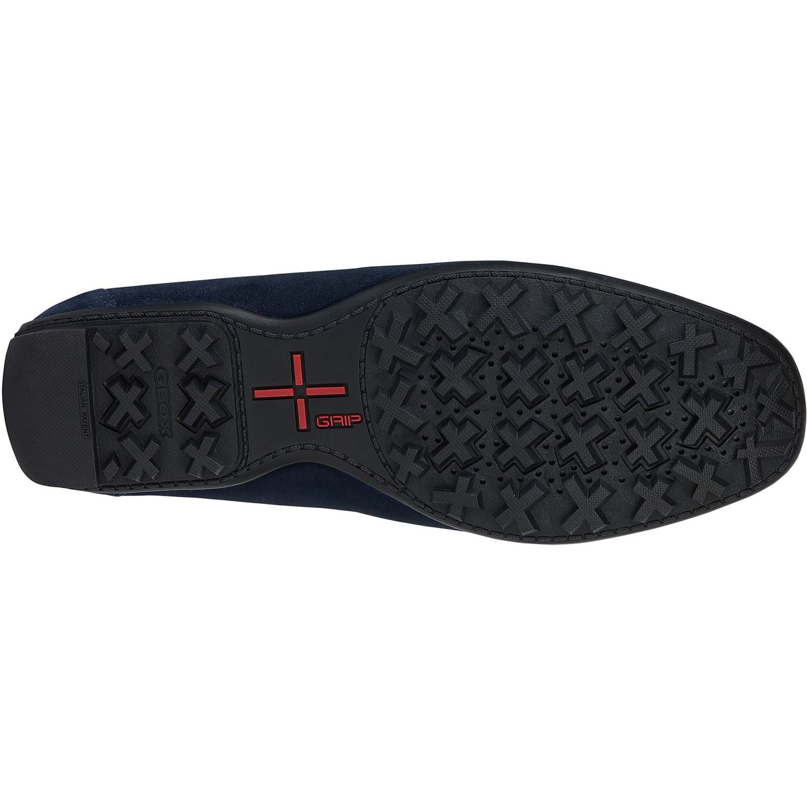 Geox U KOSMOPOLIS + GRIP Chaussures Bateau En Cuir Pour Homme Couleur Marine