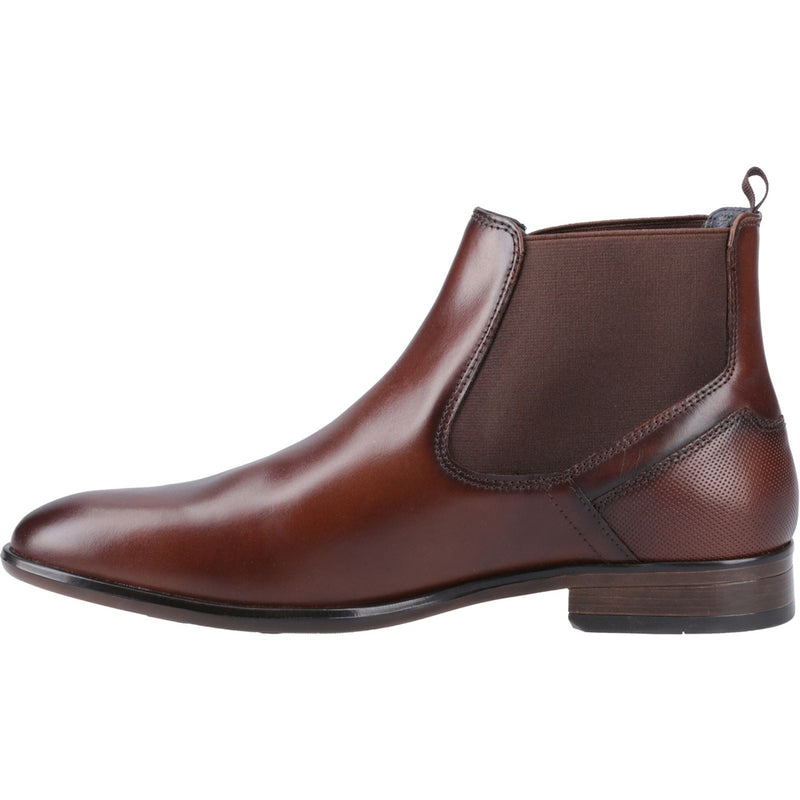 Pod Frank Bottes Pour Hommes En Cuir/Textile Cognac