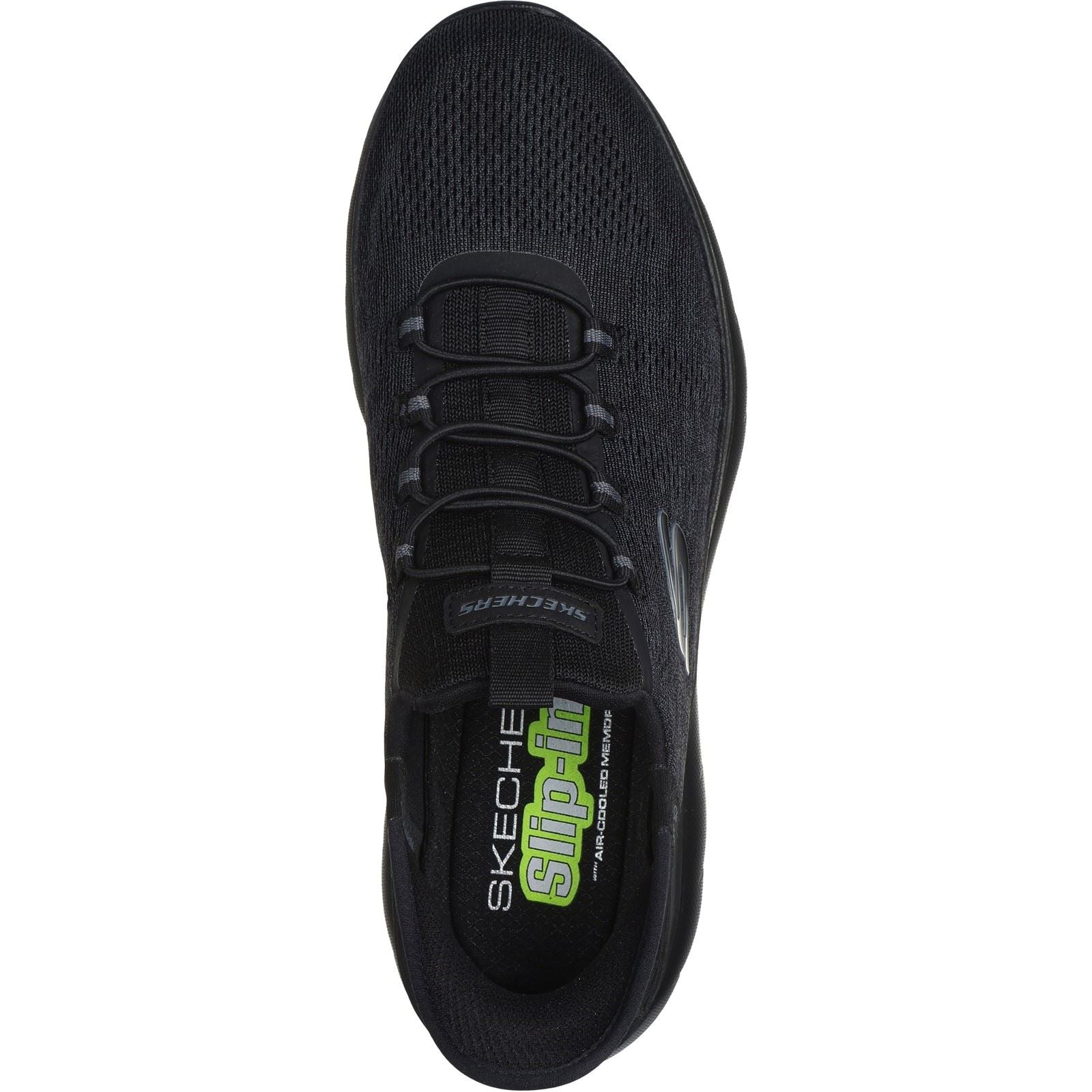 Skechers Summits Key Pace Sneakers Noires Pour Homme En Textile