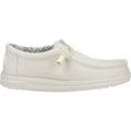 HEYDUDE Wally Canvas Chaussures Bateau Blanches En Coton 100% Pour Hommes