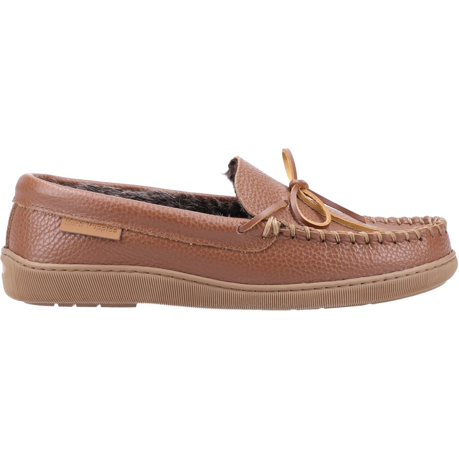 Hush Puppies Ace Chaussons En Cuir Pour Homme Couleur Chamois
