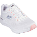 Skechers Arch Fit 2.0 Big League Chaussures De Sport Pour Femme En Textile Blanc/Rose/Bleu