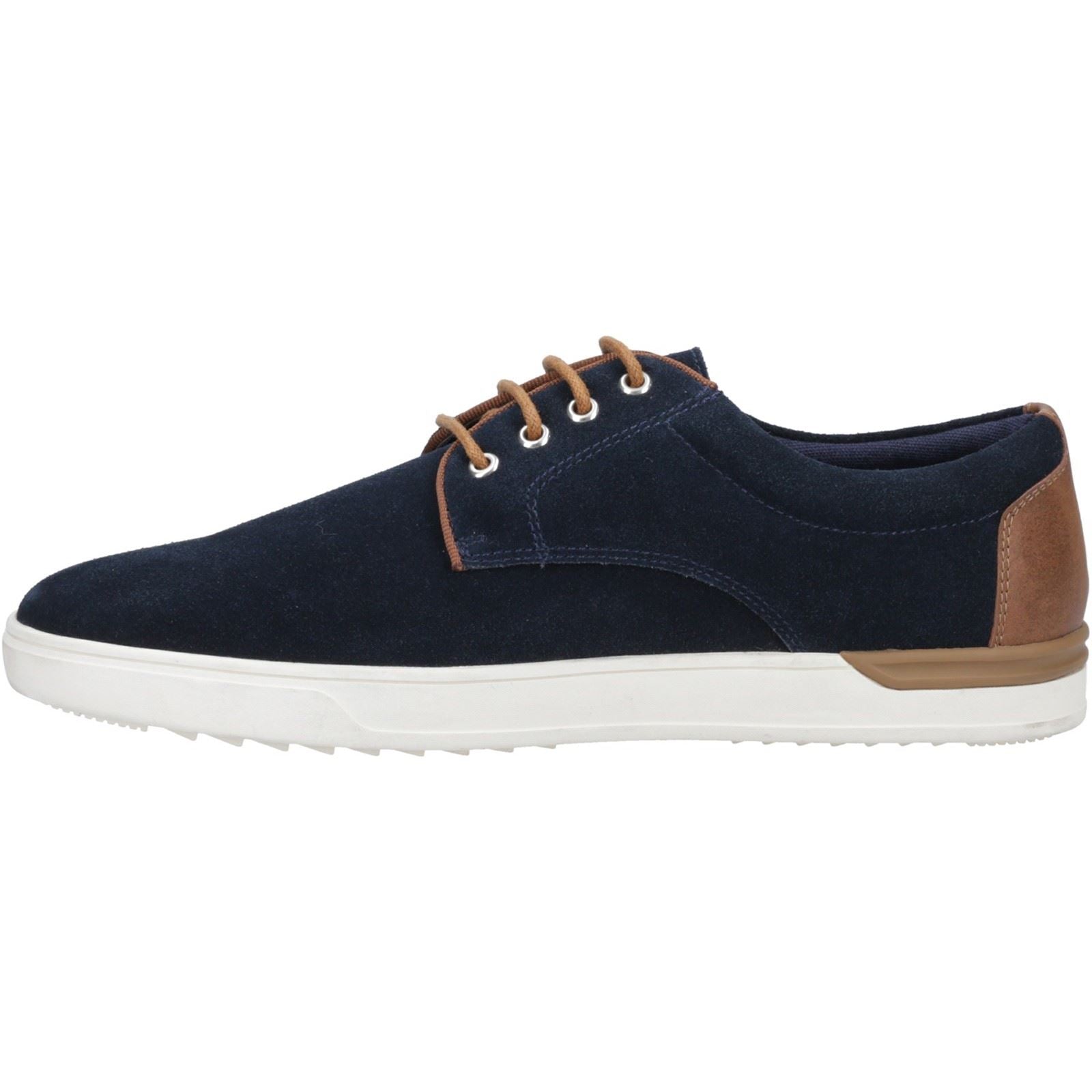 Hush Puppies Joey Chaussures À Lacets En Daim Pour Homme De Couleur Marine