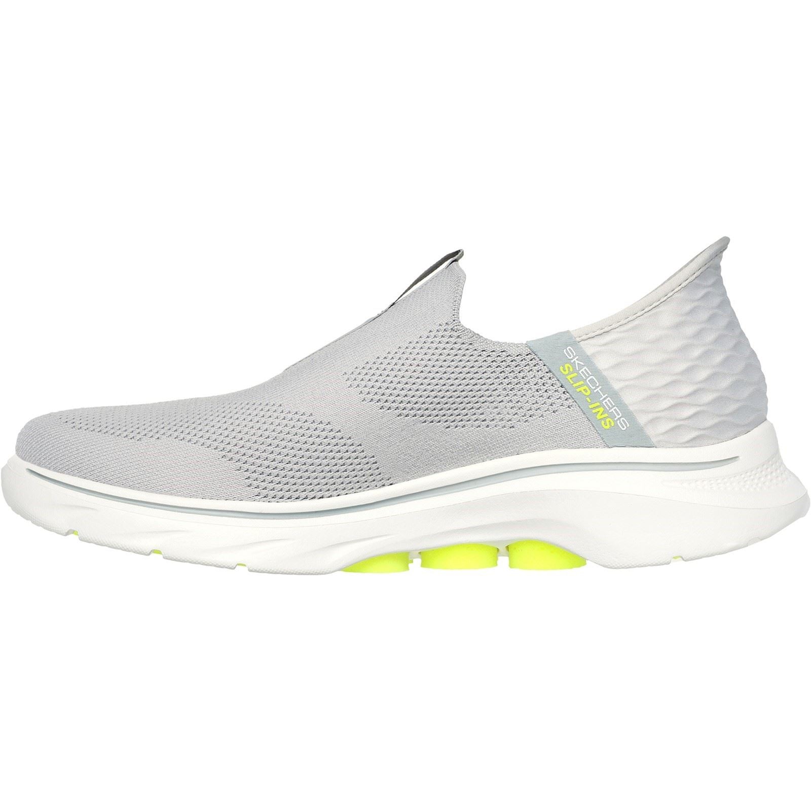Skechers GO WALK 7 Easy On 2 Baskets En Maille Gris/Jaune Pour Hommes