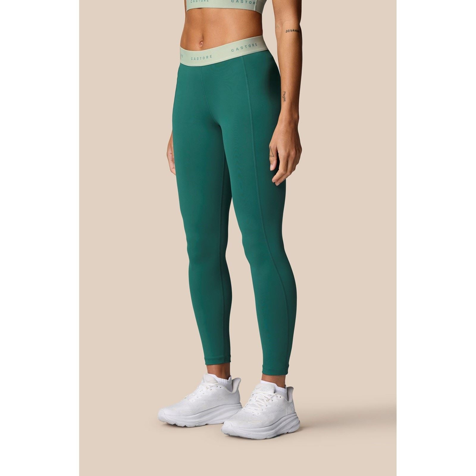 Castore Adapt Legging Leggings De Sport Pour Femmes En Polyester Turquoise Foncé