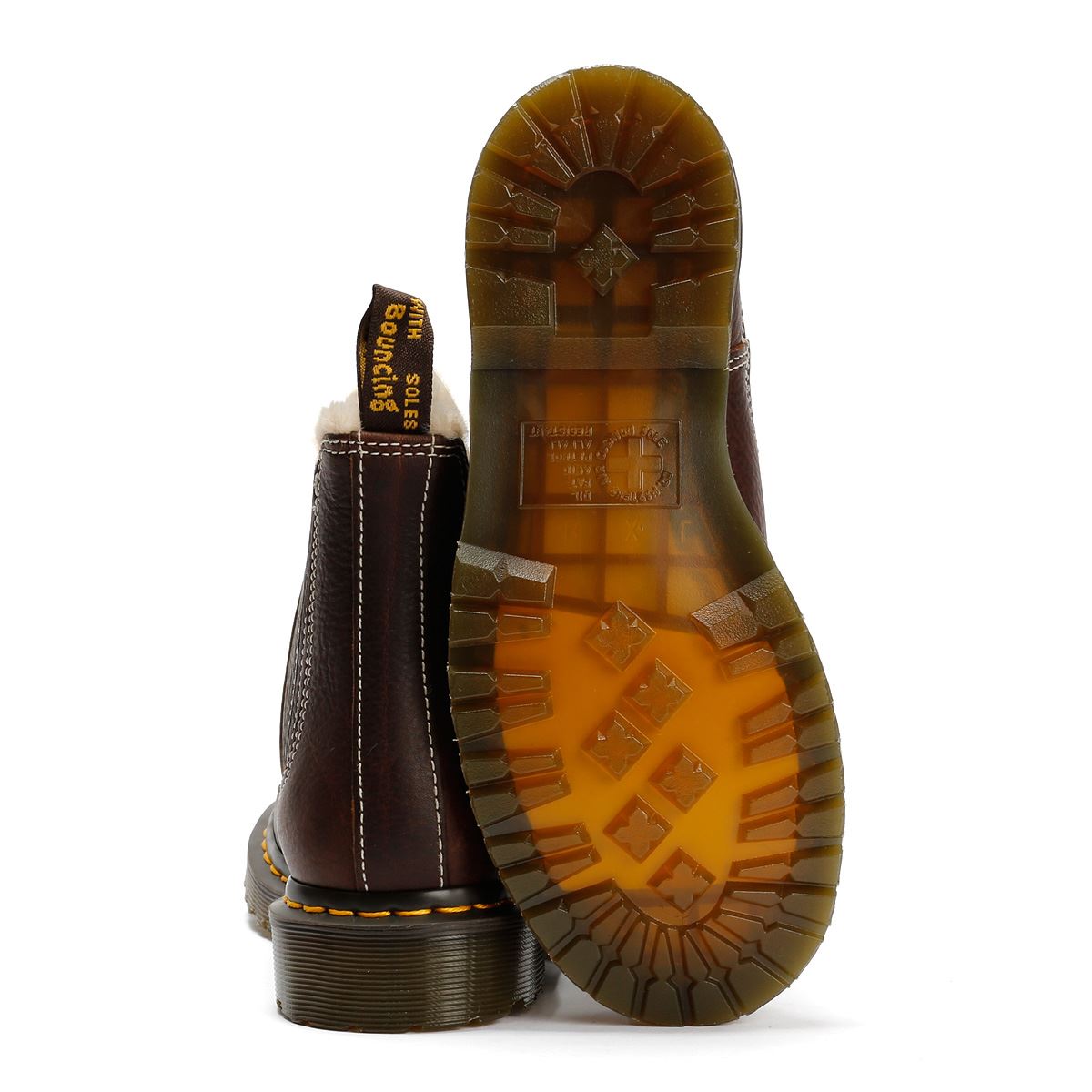 Dr. Martens 2976 Leonore II Chelsea Bottes En Cuir Pour Femmes Marron