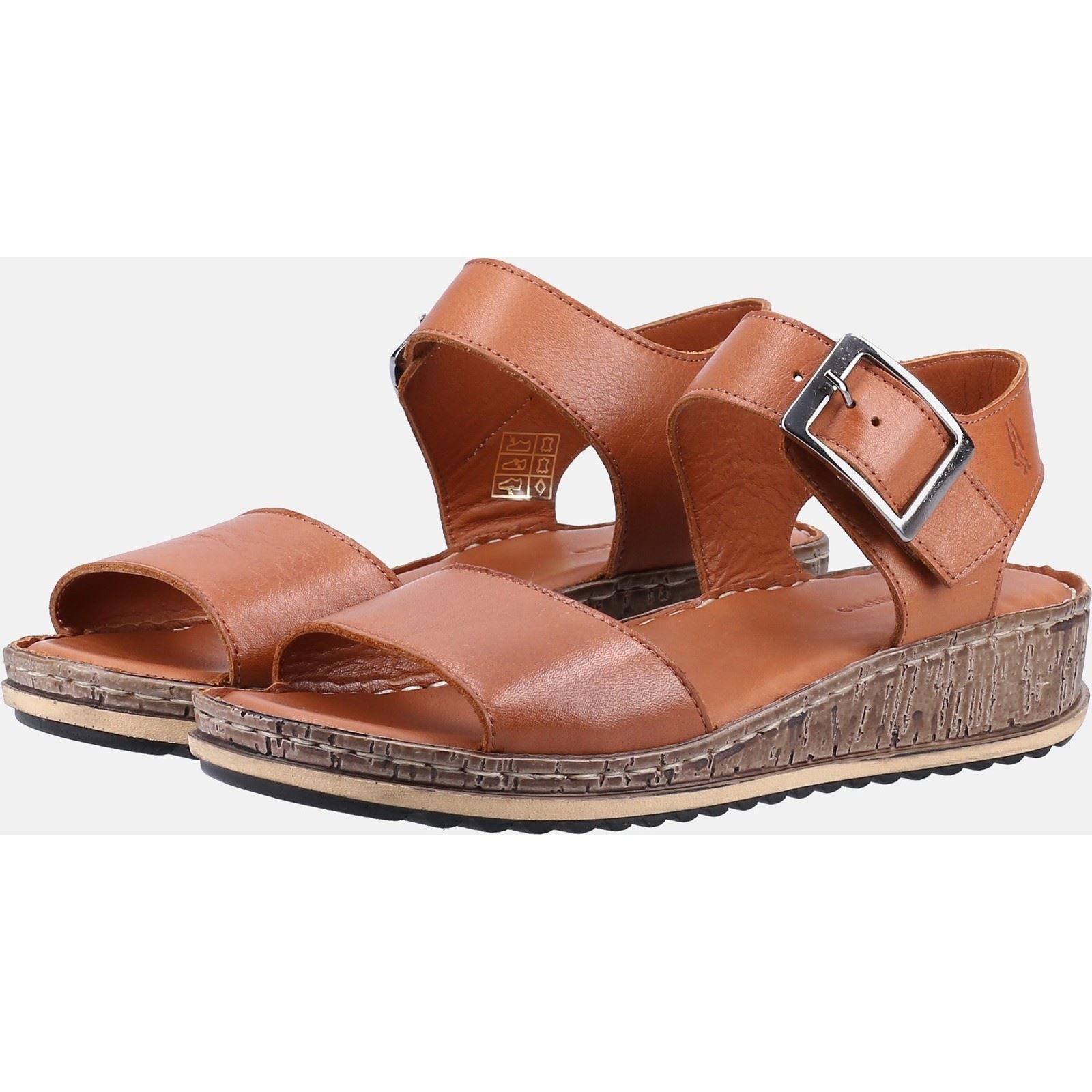 Hush Puppies Ellie Sandales En Cuir Pour Femme Couleur Tan