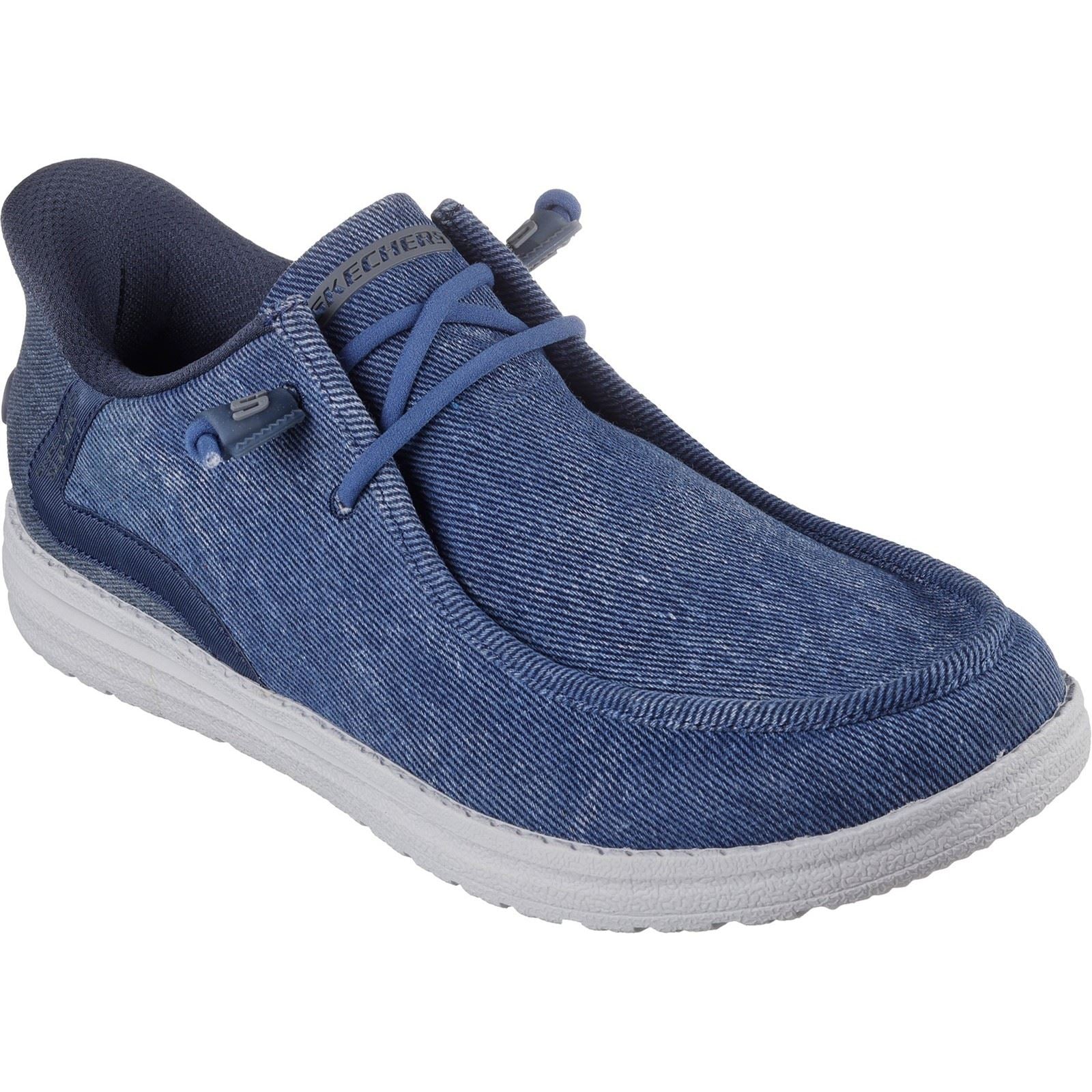 Skechers Melson Coronado Chaussures Mocassins En Denim Pour Hommes
