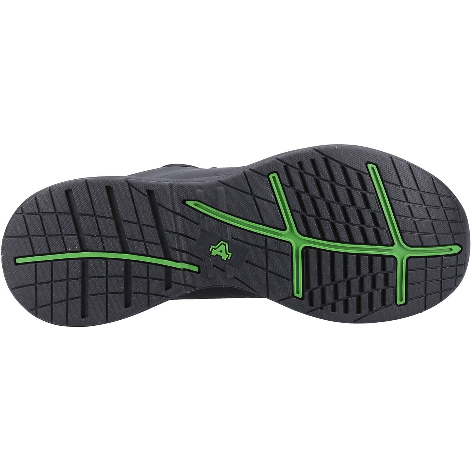 Amblers Safety Six Cent Douze Baskets De Sécurité En Cuir Noires Pour Femmes.