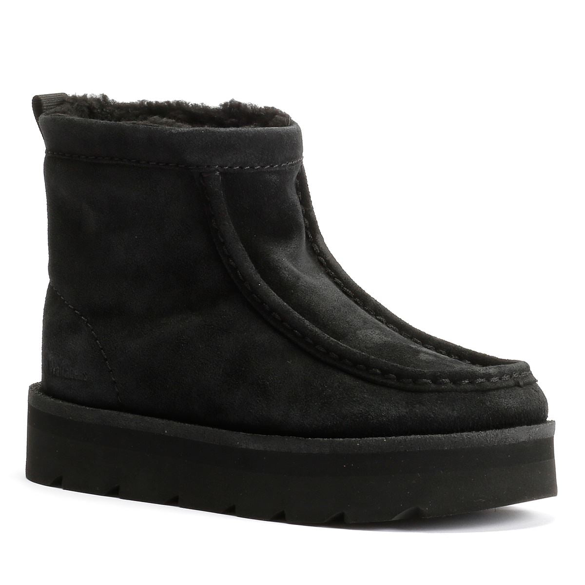 Clarks Originals Meare Rooey Bottes Noires Pour Femmes En Suède