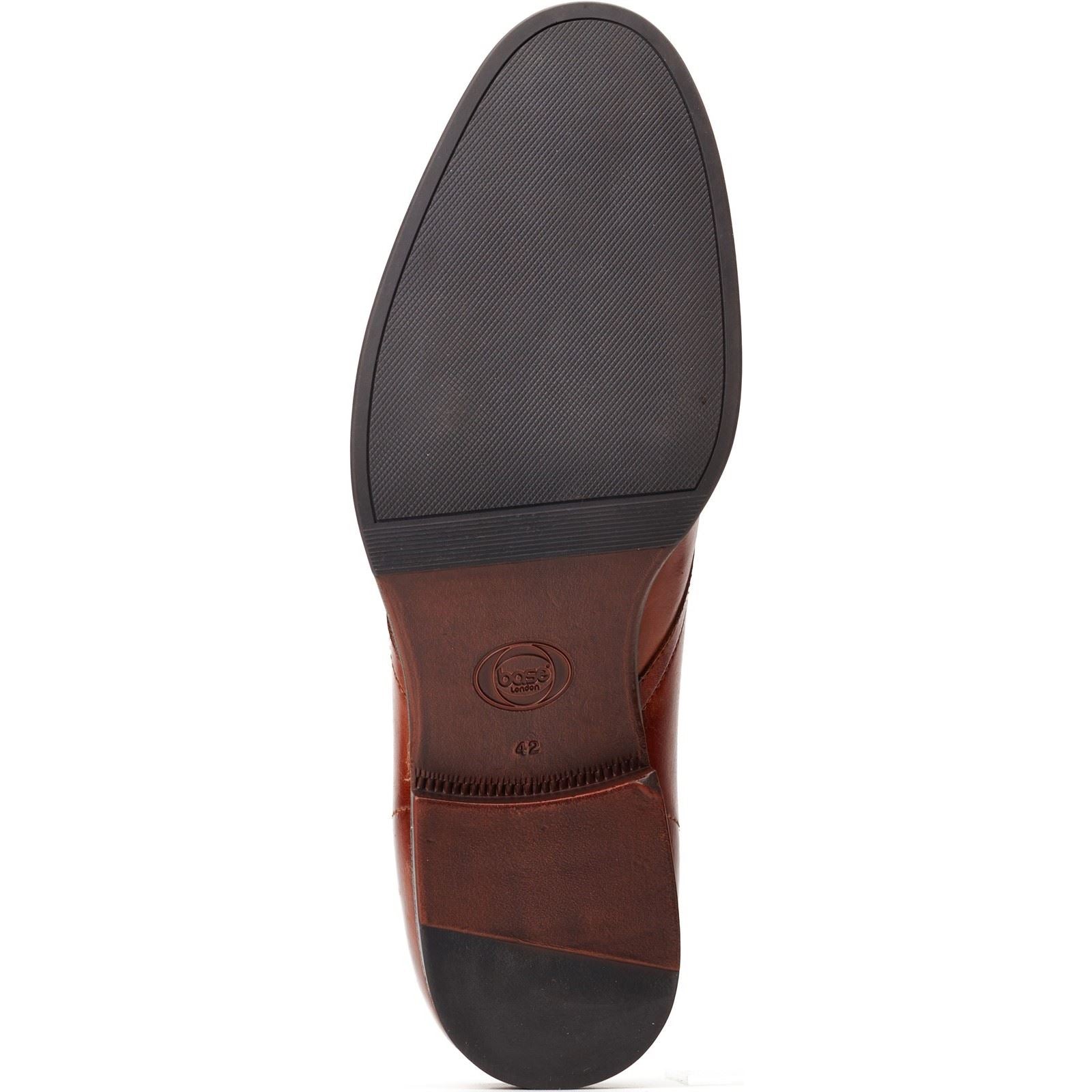 Base London Wallis Bottes Chelsea En Cuir Pour Hommes En Tan Brûlé