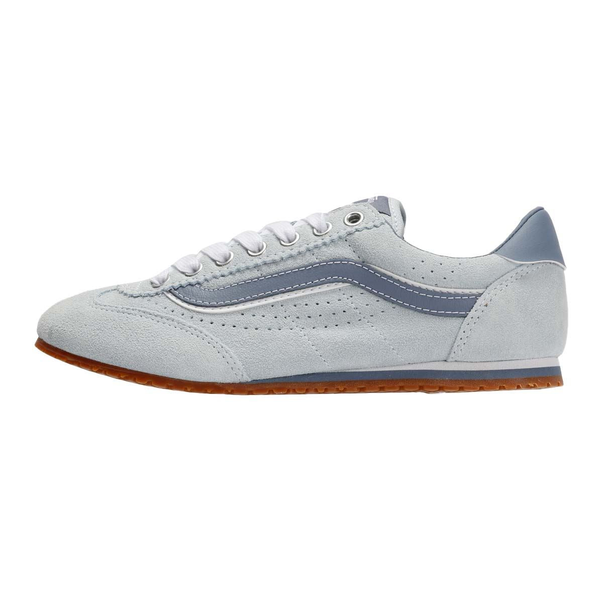 Vans Super Lowpro Baskets Bleues Pour Femmes Suède