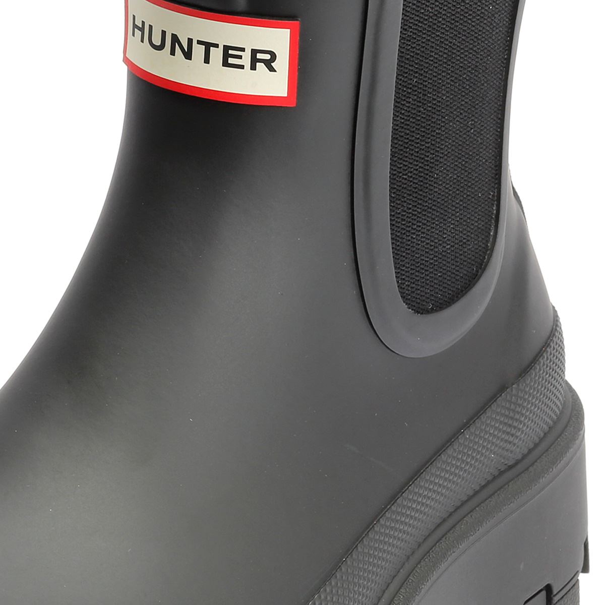 Hunter Elements Chelsea Bottes En Caoutchouc Noires Pour Femmes