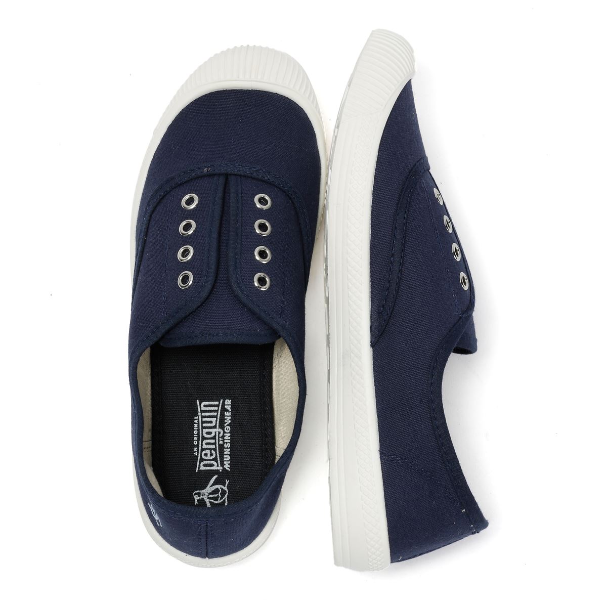 Penguin Anita Chaussures Bleues En Toile Pour Femmes