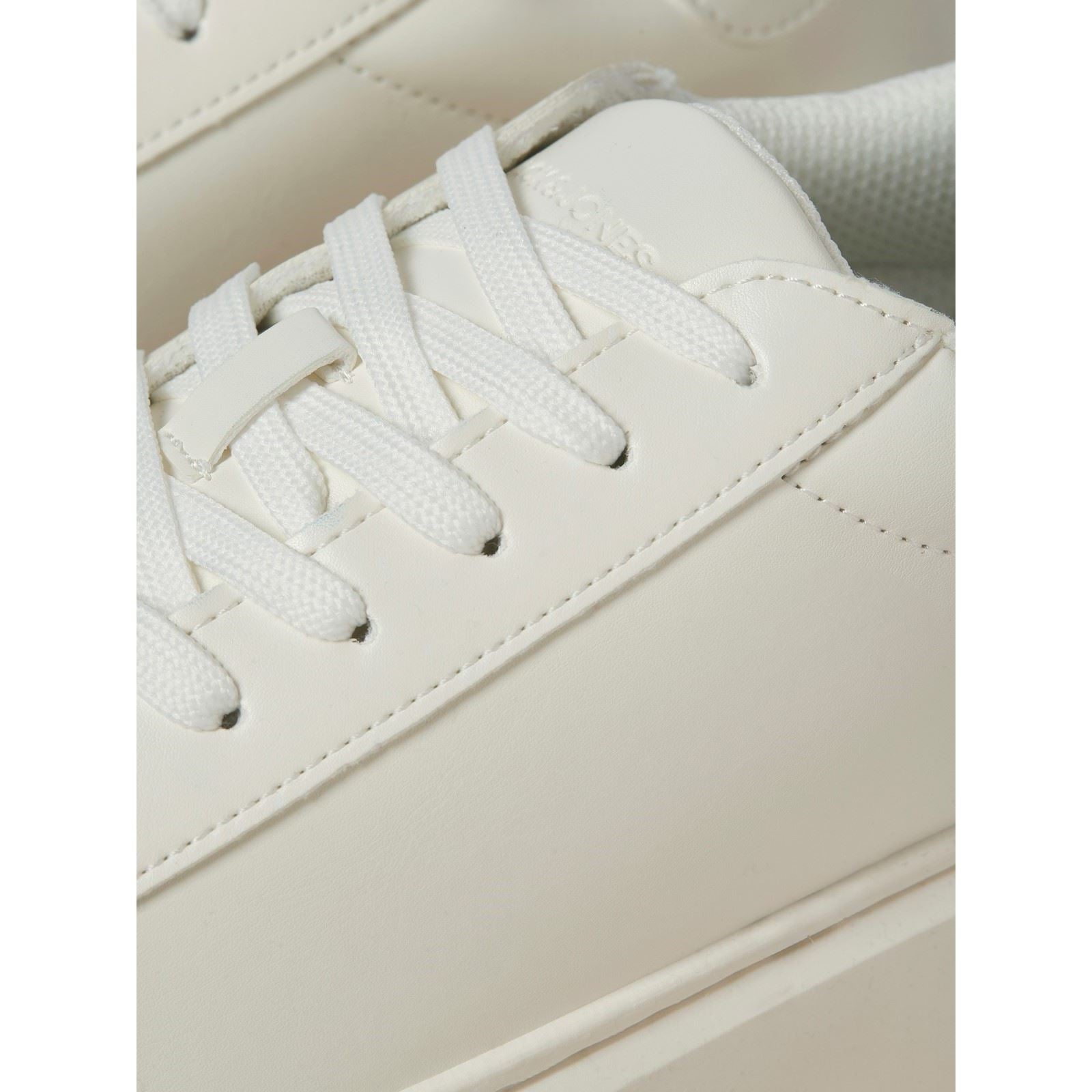 Jack & Jones Aspire Cupsole Baskets Blanches Pour Hommes En Polyuréthane