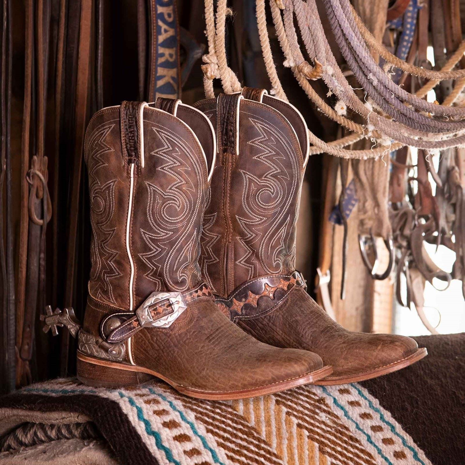 Durango Arena Pro Bottes En Cuir Usé Pour Hommes