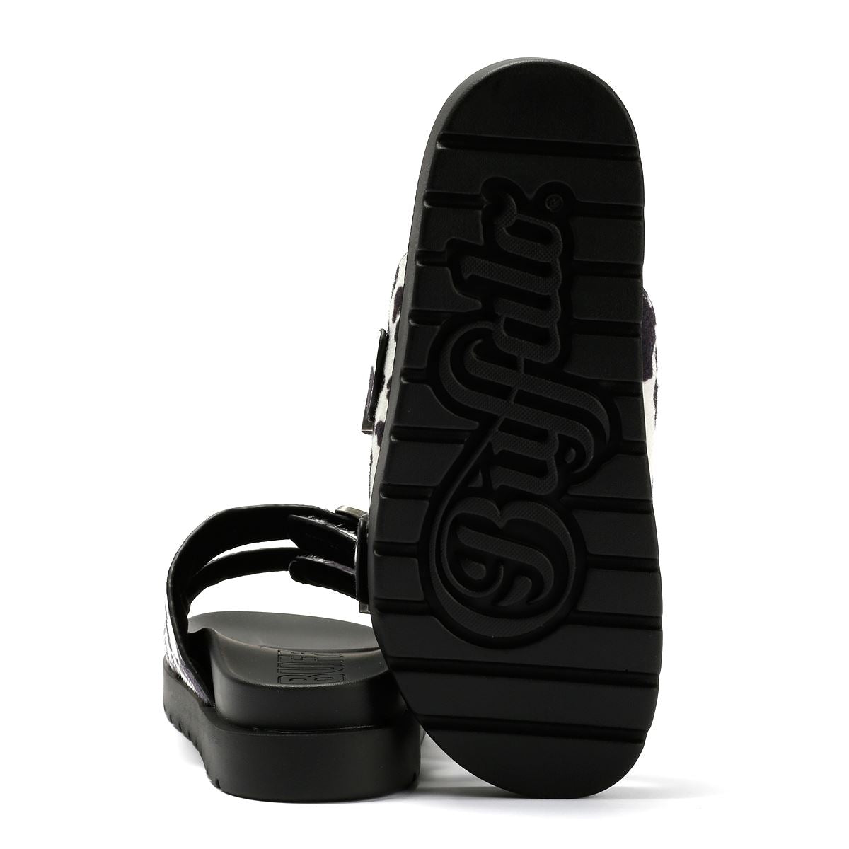 Buffalo Raya Ari Sandales Noires Pour Femmes
