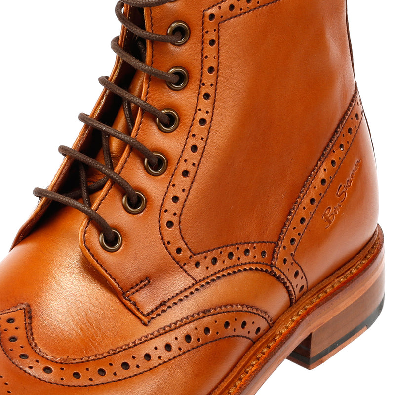 Ben Sherman Arthur Bottes En Cuir Marron Pour Hommes