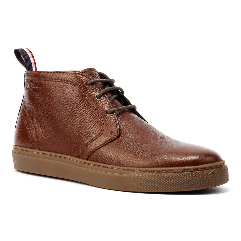 Ben Sherman Parka Bottes En Cuir Marron Pour Hommes