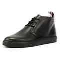Ben Sherman Parka Bottes Noires En Cuir Pour Hommes