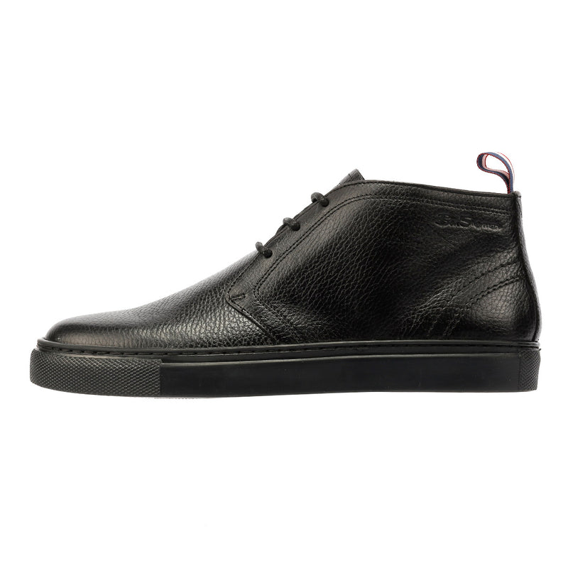 Ben Sherman Parka Bottes Noires En Cuir Pour Hommes
