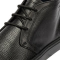 Ben Sherman Parka Bottes Noires En Cuir Pour Hommes