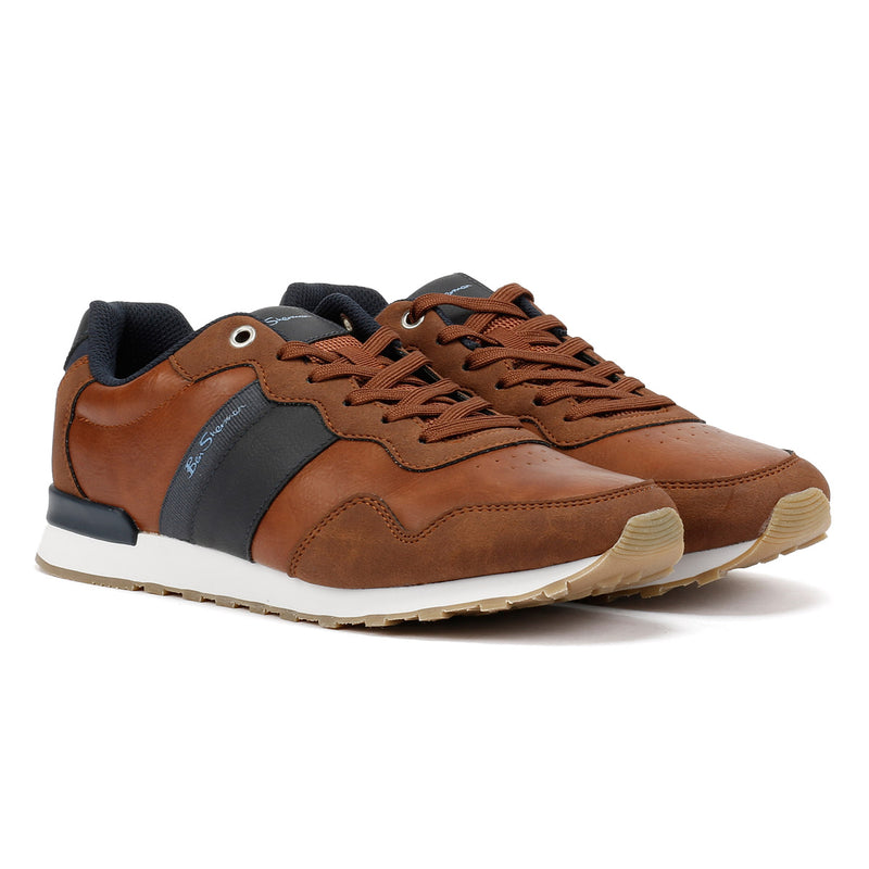 Ben Sherman Owen Retro Baskets Marron Pour Hommes