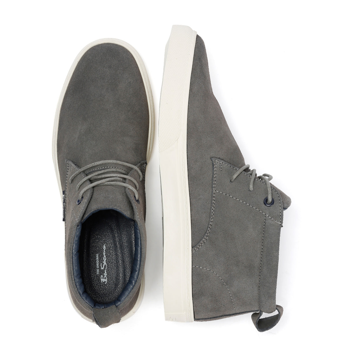 Ben Sherman Parkway Bottes Grises Pour Homme En Suède
