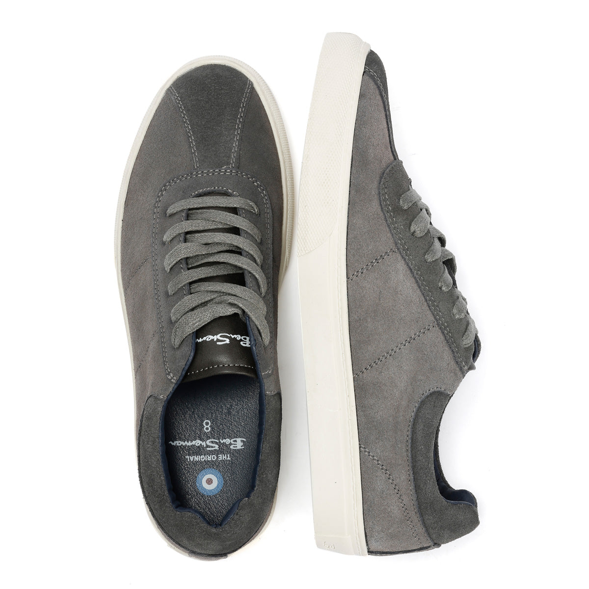 Ben Sherman Bentley II Baskets Grises Pour Hommes En Suede