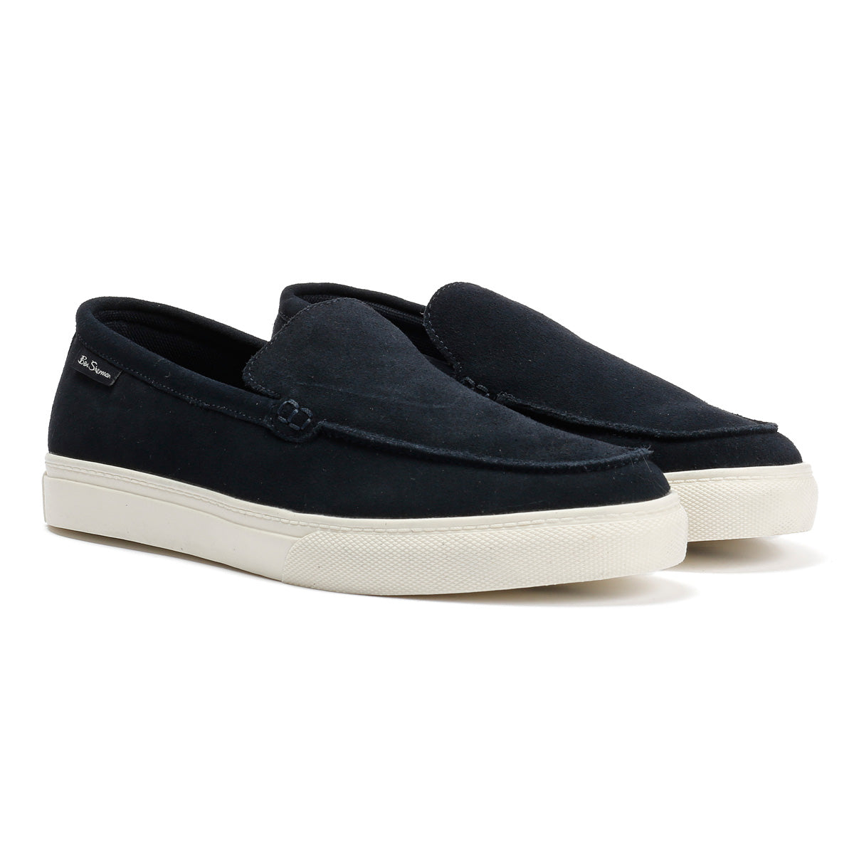 Ben Sherman Almer Mocassins Bleus Pour Hommes En Suede