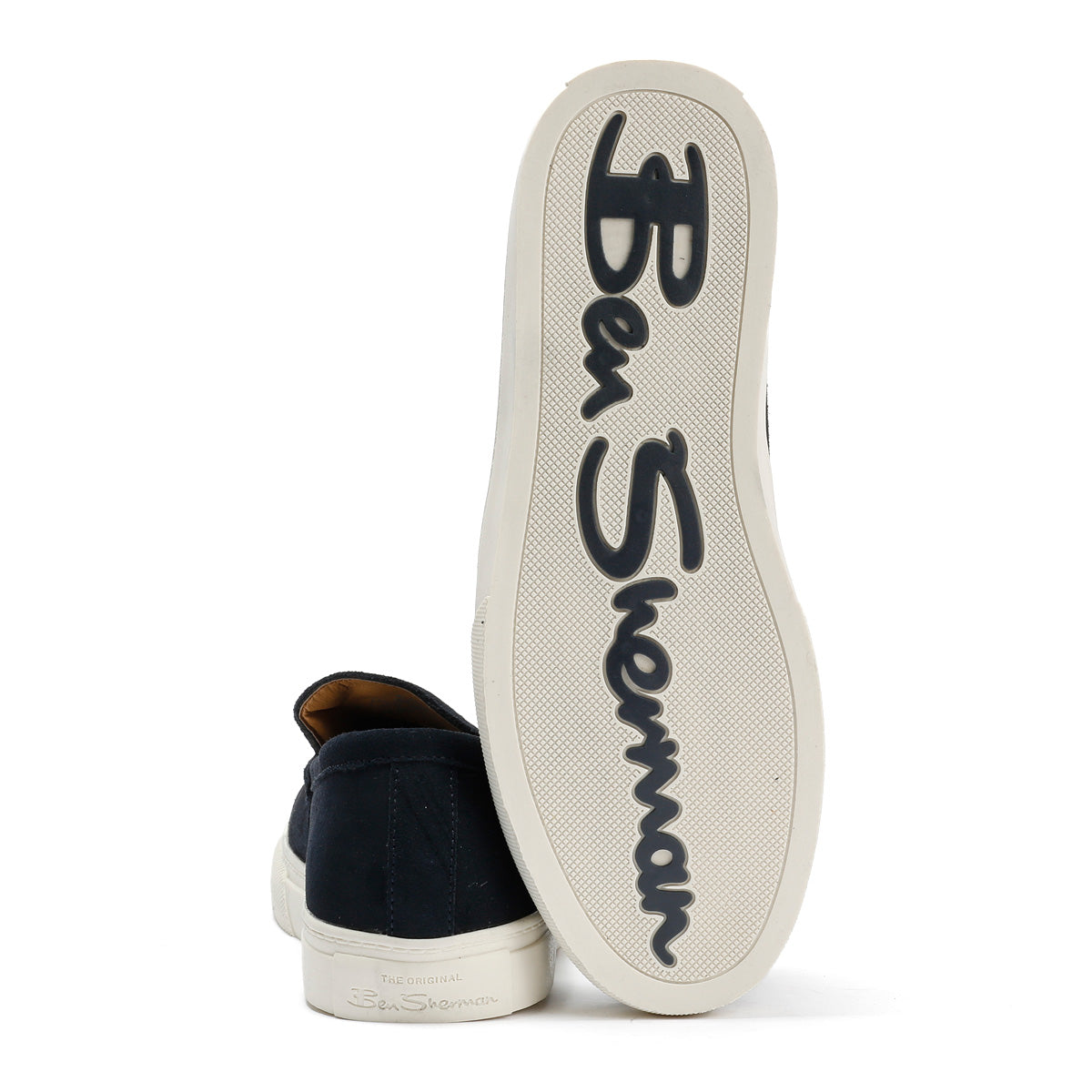 Ben Sherman Almer Mocassins Bleus Pour Hommes En Suede