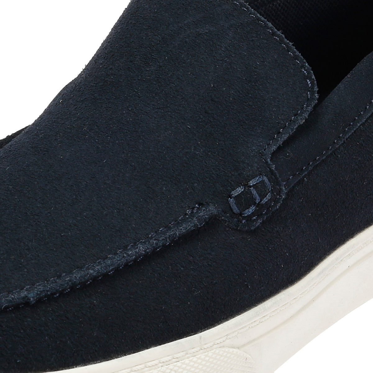 Ben Sherman Almer Mocassins Bleus Pour Hommes En Suede
