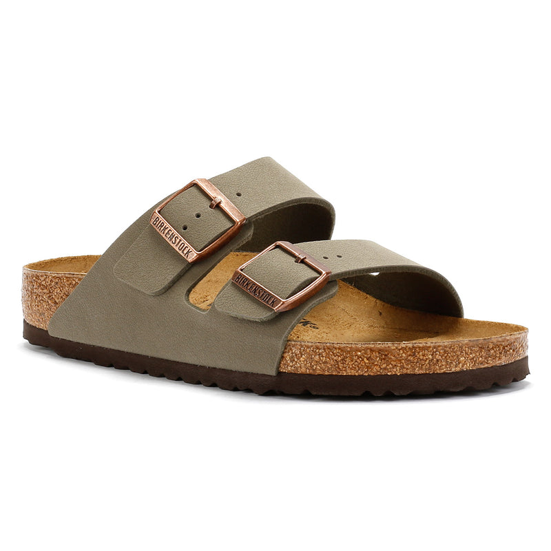 Birkenstock Arizona Birko Flor Nubuck Stone Sandales