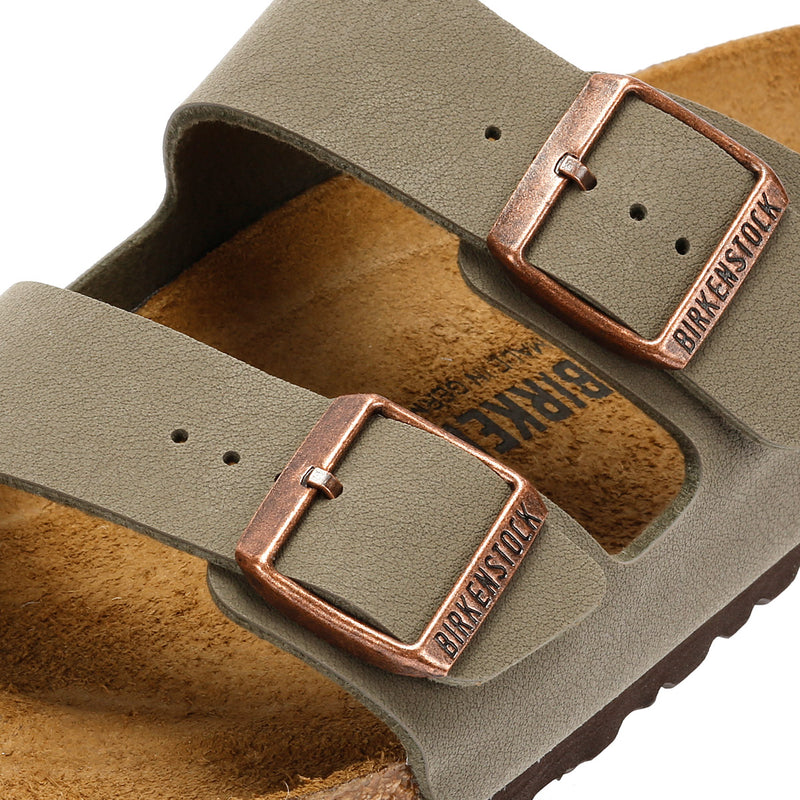 Birkenstock Arizona Birko Flor Nubuck Stone Sandales