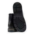 Birkenstock Highwood Lace Mid Bottes Noires En Cuir Pour Femmes