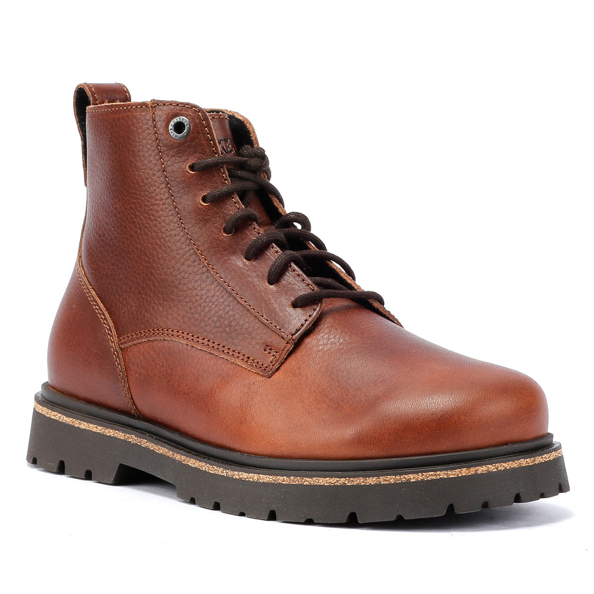 Birkenstock Highwood Lace Mid Bottes Marron En Cuir Pour Femmes