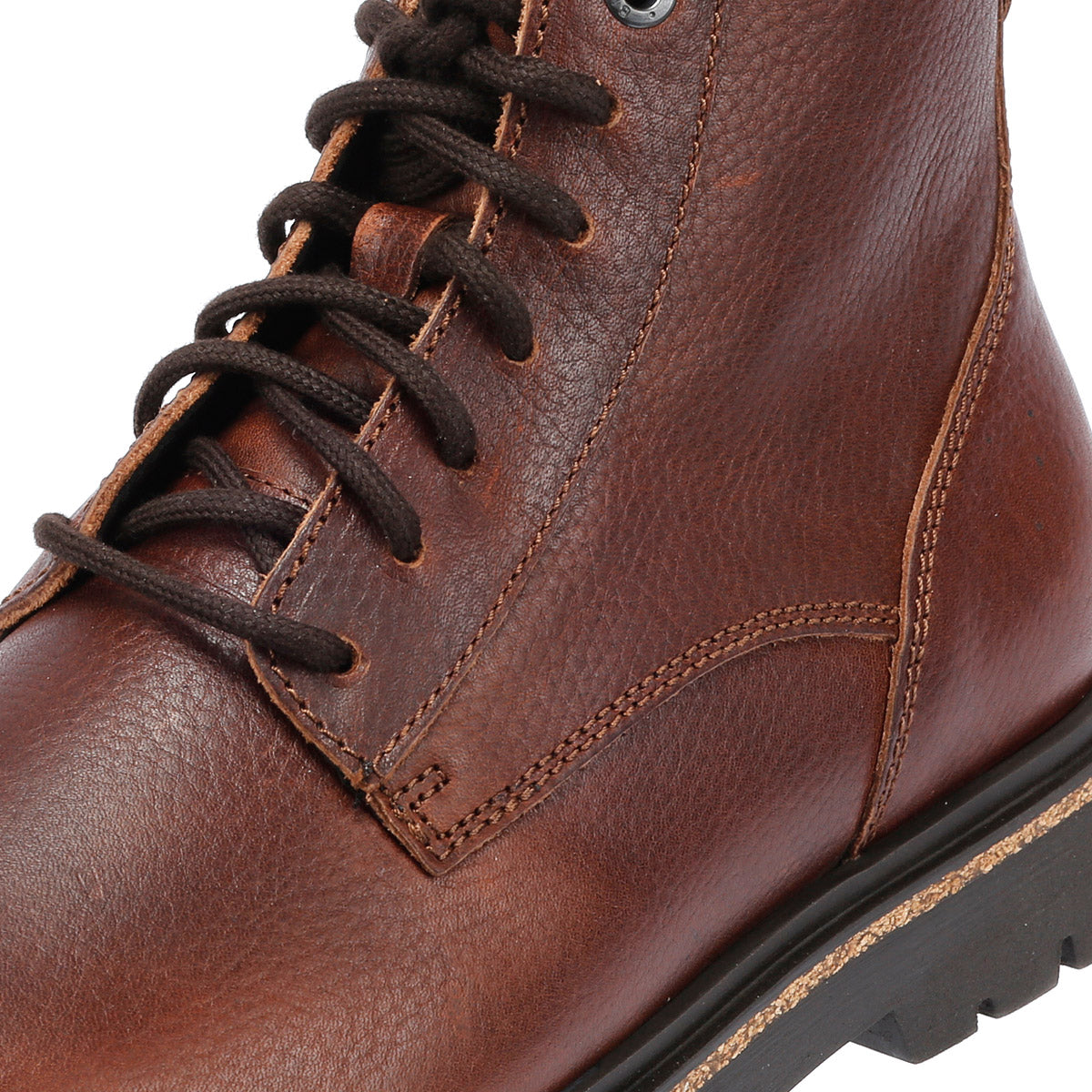 Birkenstock Highwood Lace Mid Bottes Marron En Cuir Pour Femmes