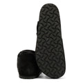 Birkenstock London Shearling Chaussures Noires En Suède