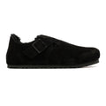 Birkenstock London Shearling Chaussures Noires En Suède